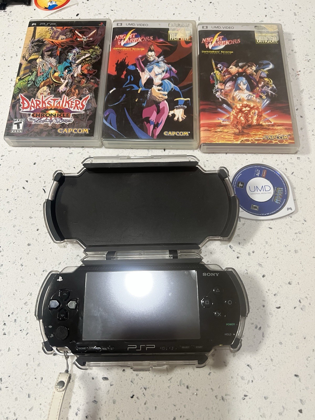 Sony PSP 1000 Portable Handheld Console System Black W/ Games No Charger