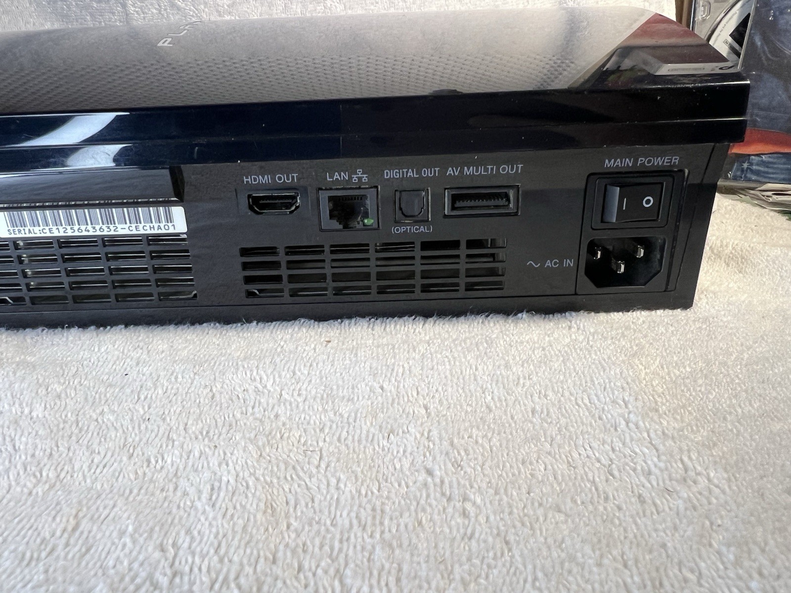 Sony PlayStation 3 CECHE01 Backwards Compatible System READ.
