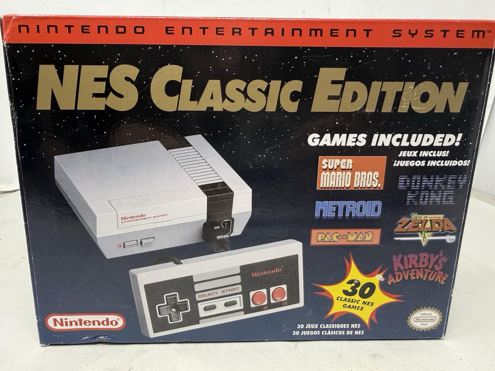 Nintendo Entertainment System NES Classic Edition Console – White/Gray Open Box