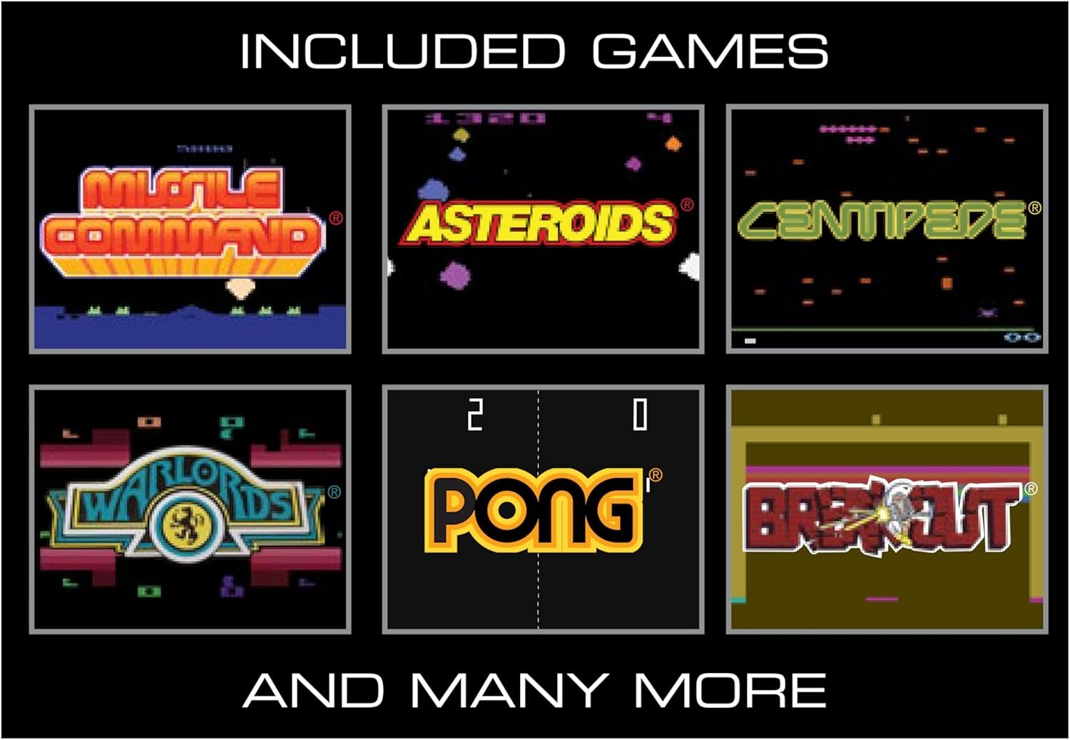 Atari Pocket Player Pro: Handheld Portable Video Game Console with 100 Games, 2.