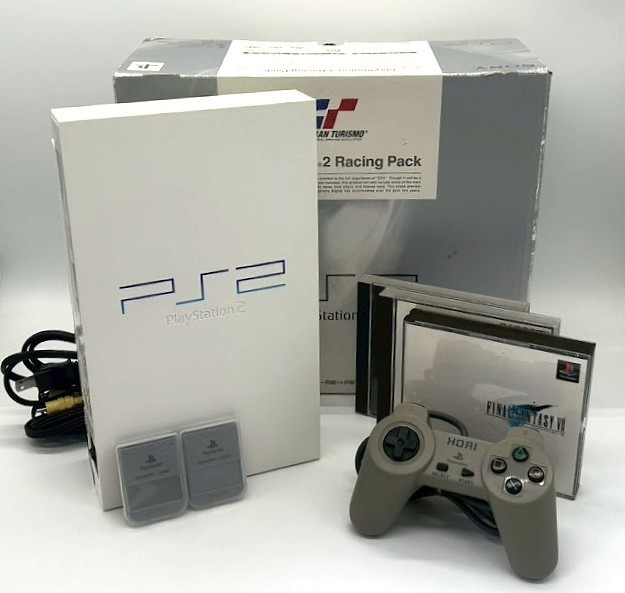 SONY Playstation2 PS2 SCPH-55000 GT Controller 3xGame Memory W/Boxed NTSC-J #461