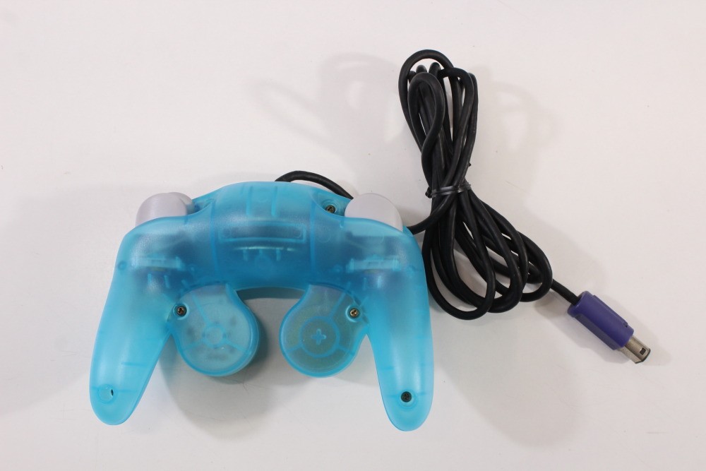 Nintendo Gamecube Clear Ice Blue Console Controller AC AV MemoryCard NTSC-U/C US