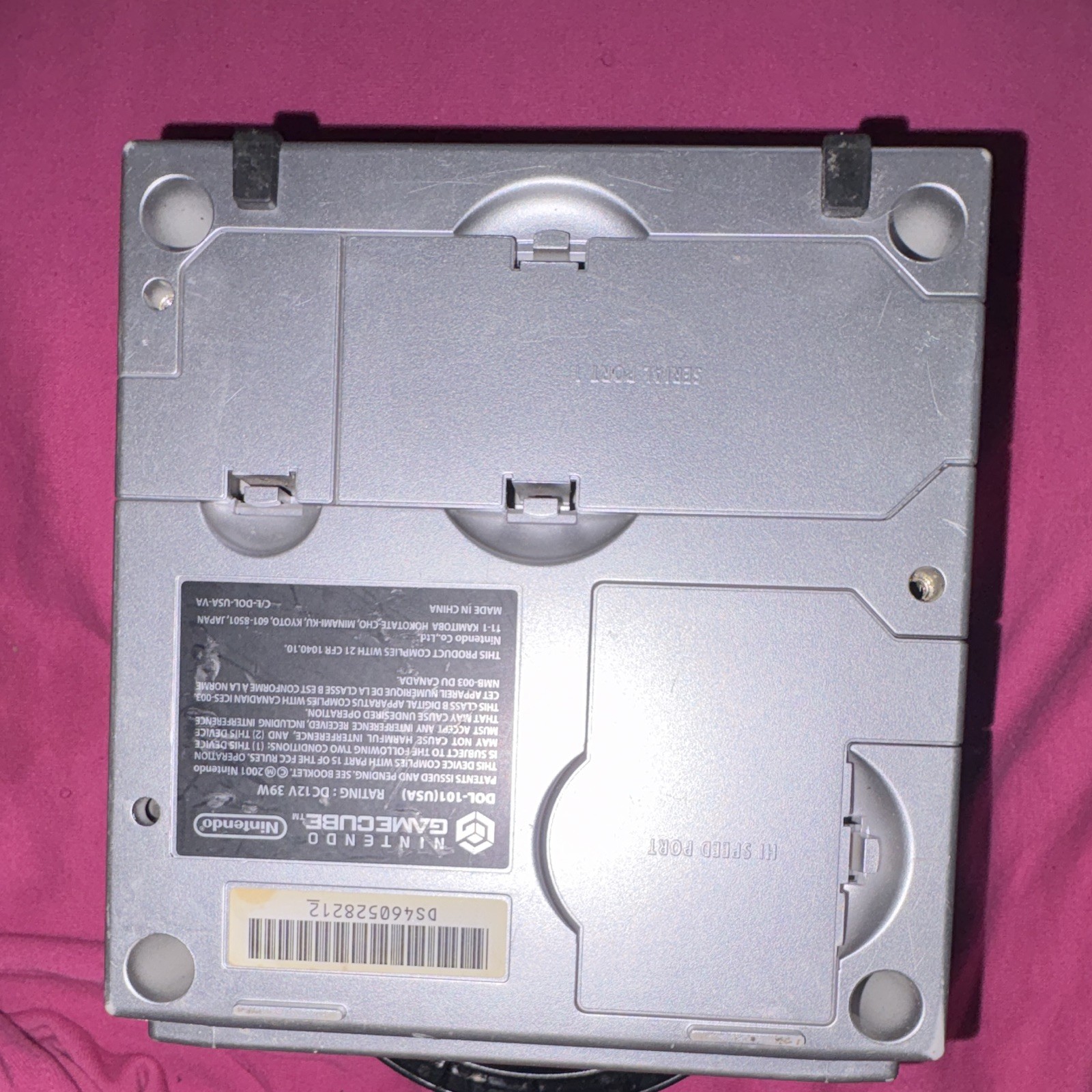 Nintendo GameCube DOL-101 Silver Console System NTSC-U/C w/ Memory Card Slot