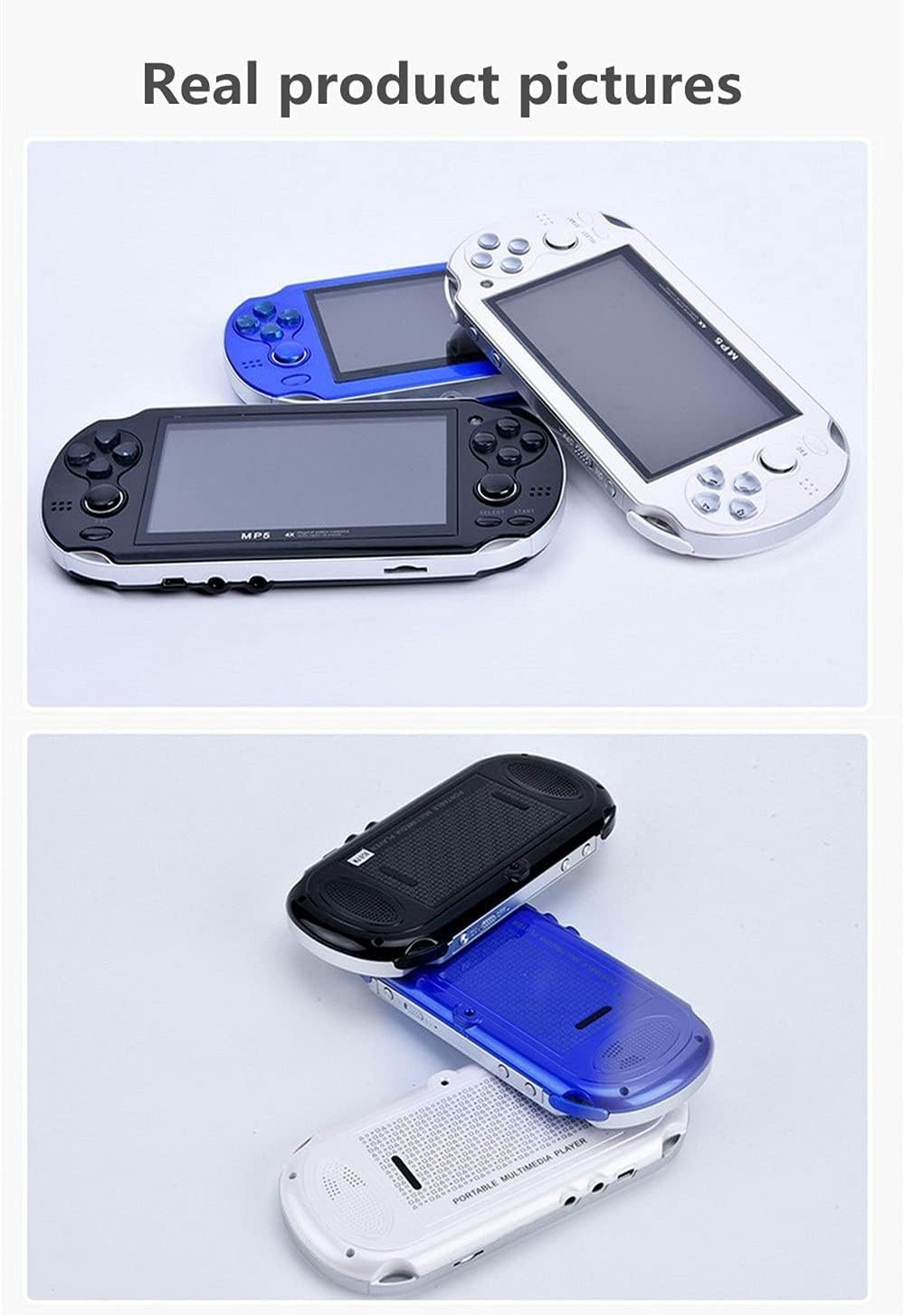 Handheld Game Console 4.3 inch Double Joystick 8GB Build in 2200 Retro Game V…