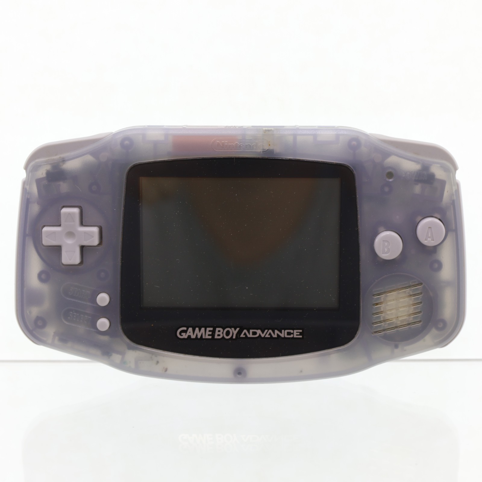 Nintendo Game Boy Advance Clear Glacier Handheld System Parts Only Read