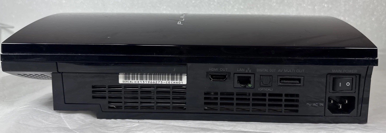 PS3 60GB CECHA01 Backwards Compatible w/ Box Plays PS1 PS2 PS3 Tested