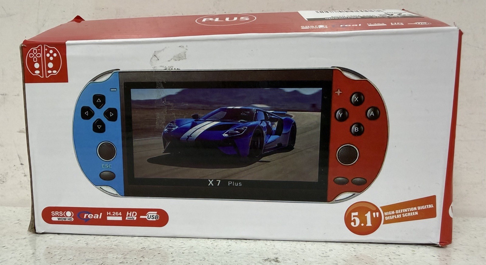X7 Plus Handheld Game Console 5.1″ Screen 1500 Games Included