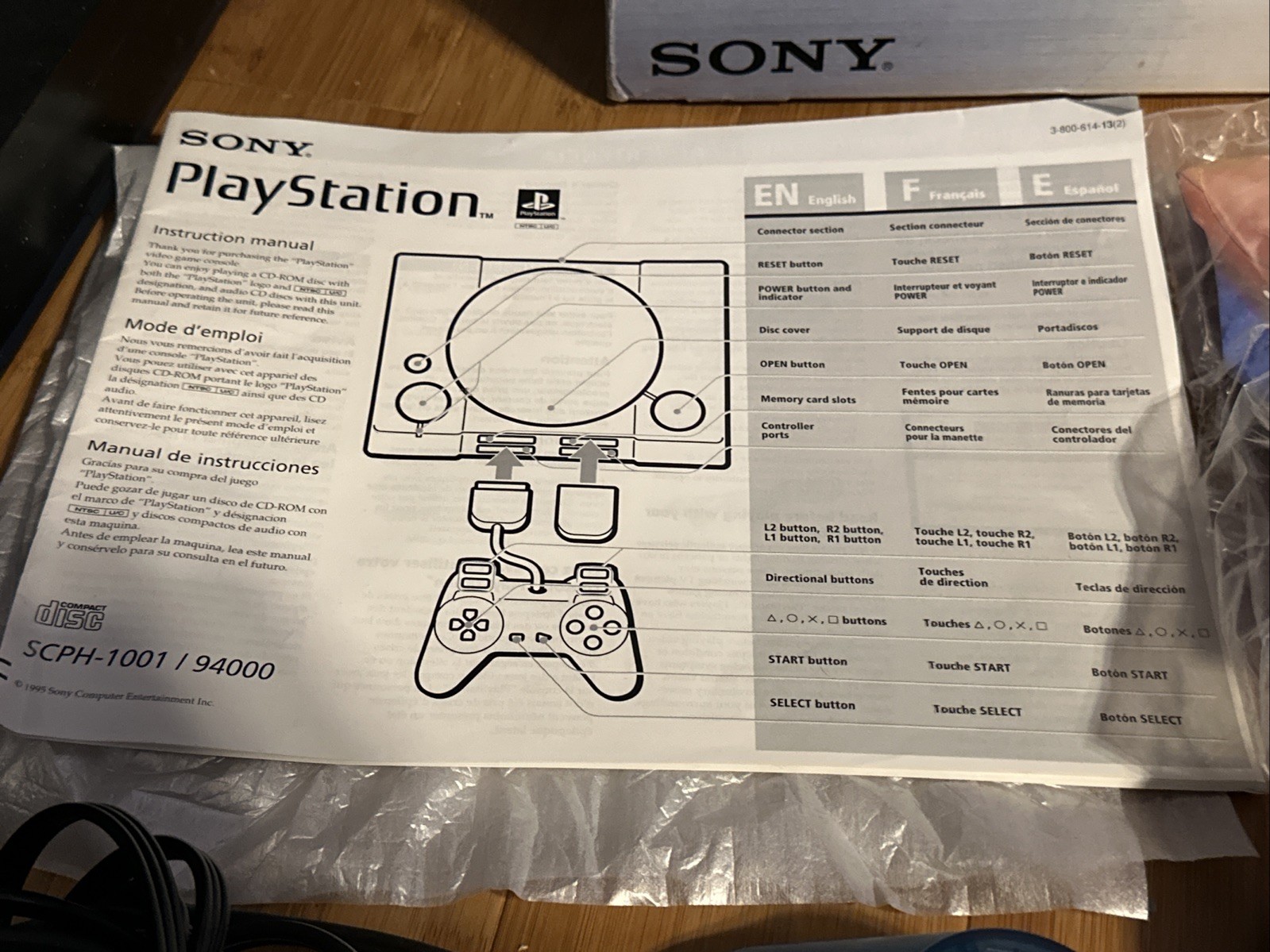 Sony PlayStation 1 PS1 Gray Console Gaming System SCPH-7001 Complete CIB
