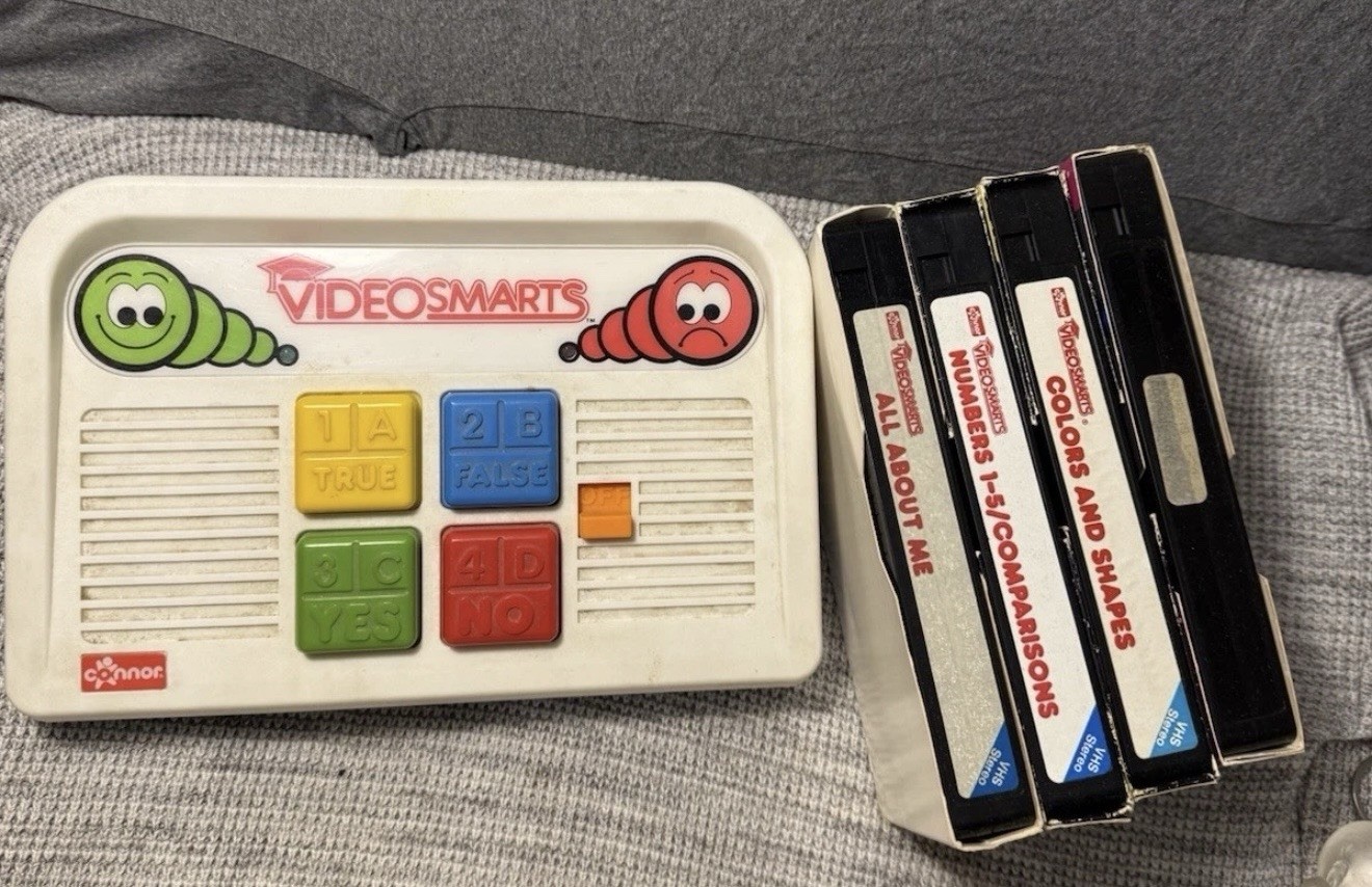 Vtg 1986 Connor VideoSmarts Video Smart 80s 90s Kid Video Game VCR