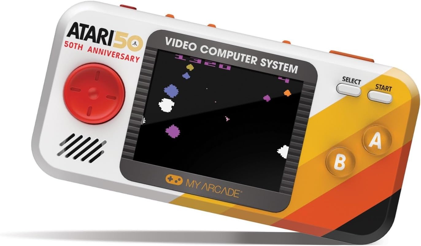 Atari Pocket Player Pro: 100 Games in One Handheld Console – 2.75″ Display