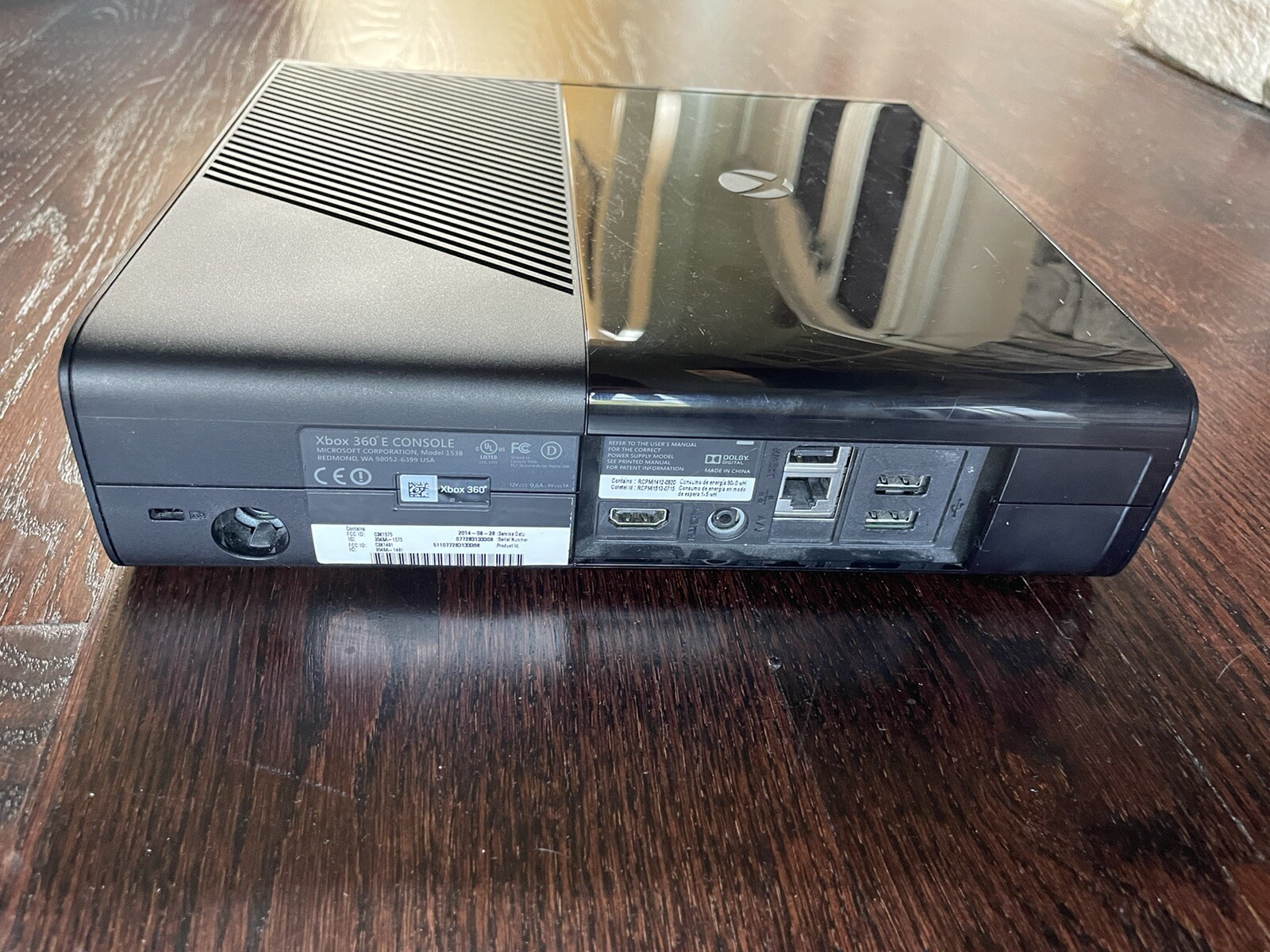Microsoft Xbox 360 Console and Kinect sensor, black, used, good condition