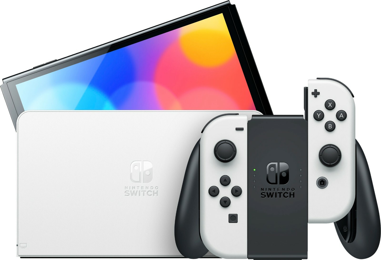 🔥 Nintendo Switch OLED 64GB WHITE Joy Cons Newest Game Console + 2 Day SHIP! 🔥