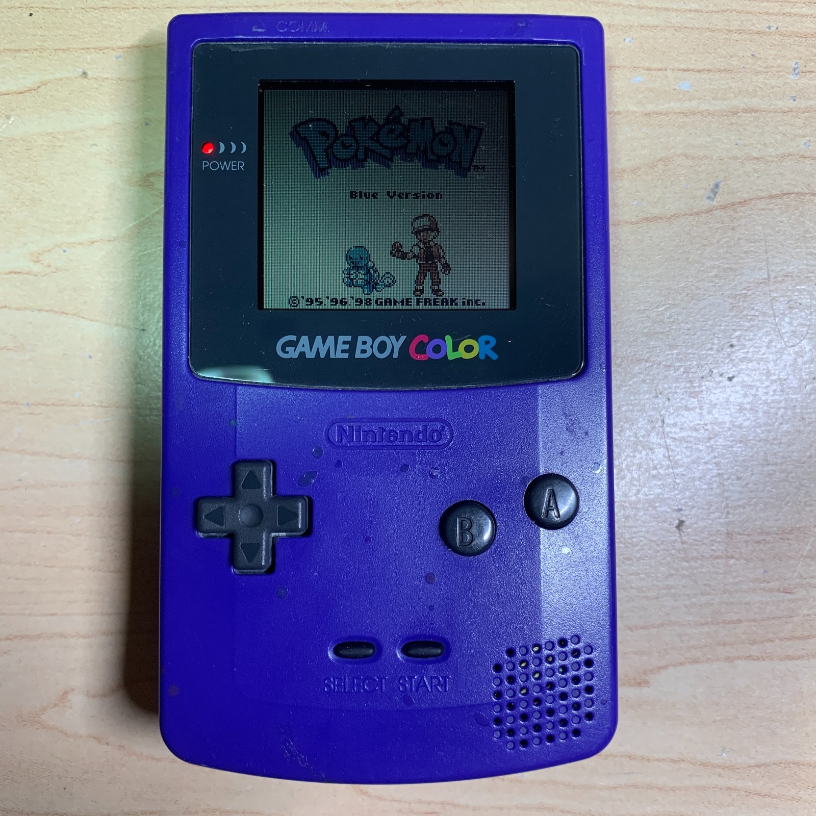 Nintendo Game Boy Color Grape Console CGB-001 TESTED Works