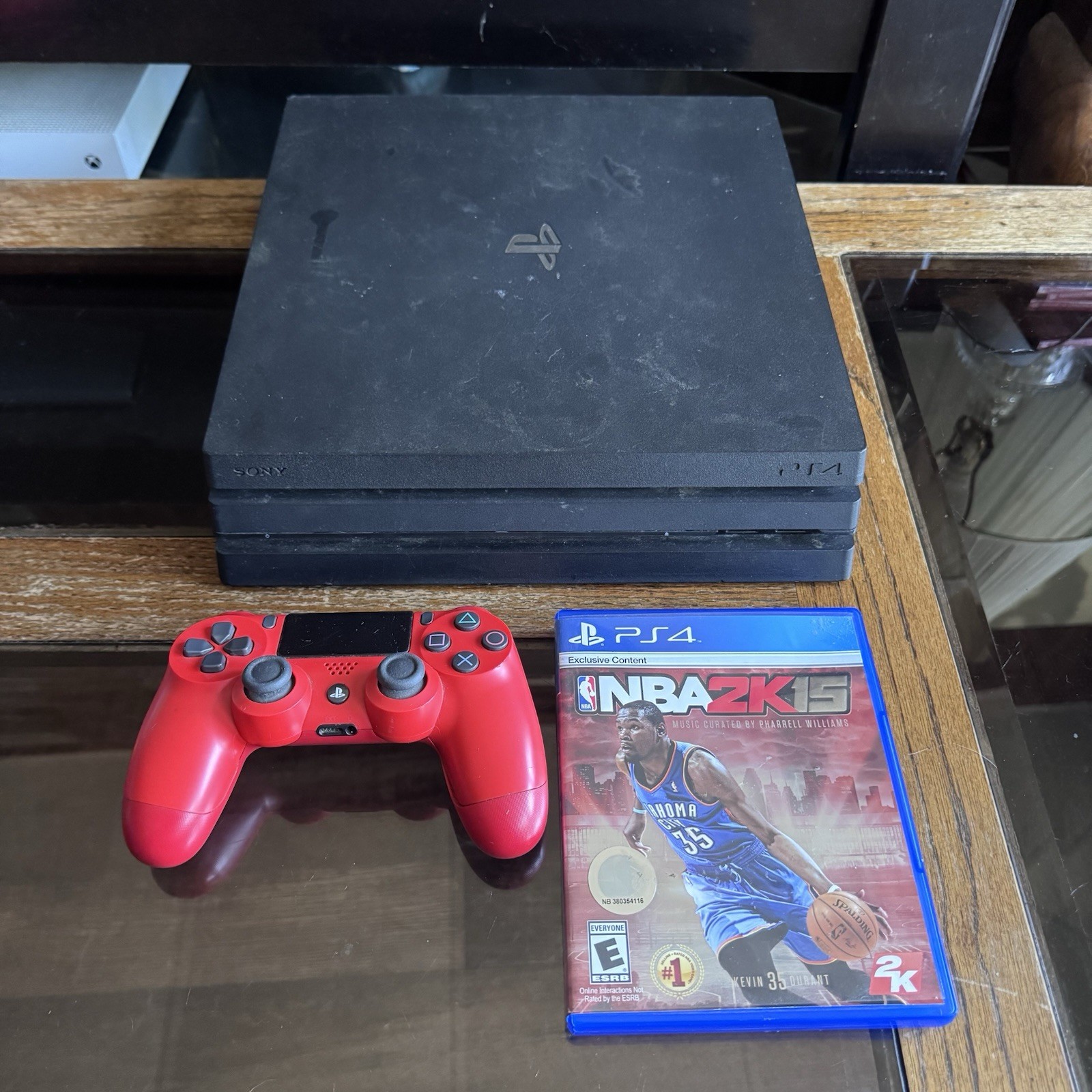 Sony PlayStation 4 Pro Black 1TB Console Bundle With Controller And Game