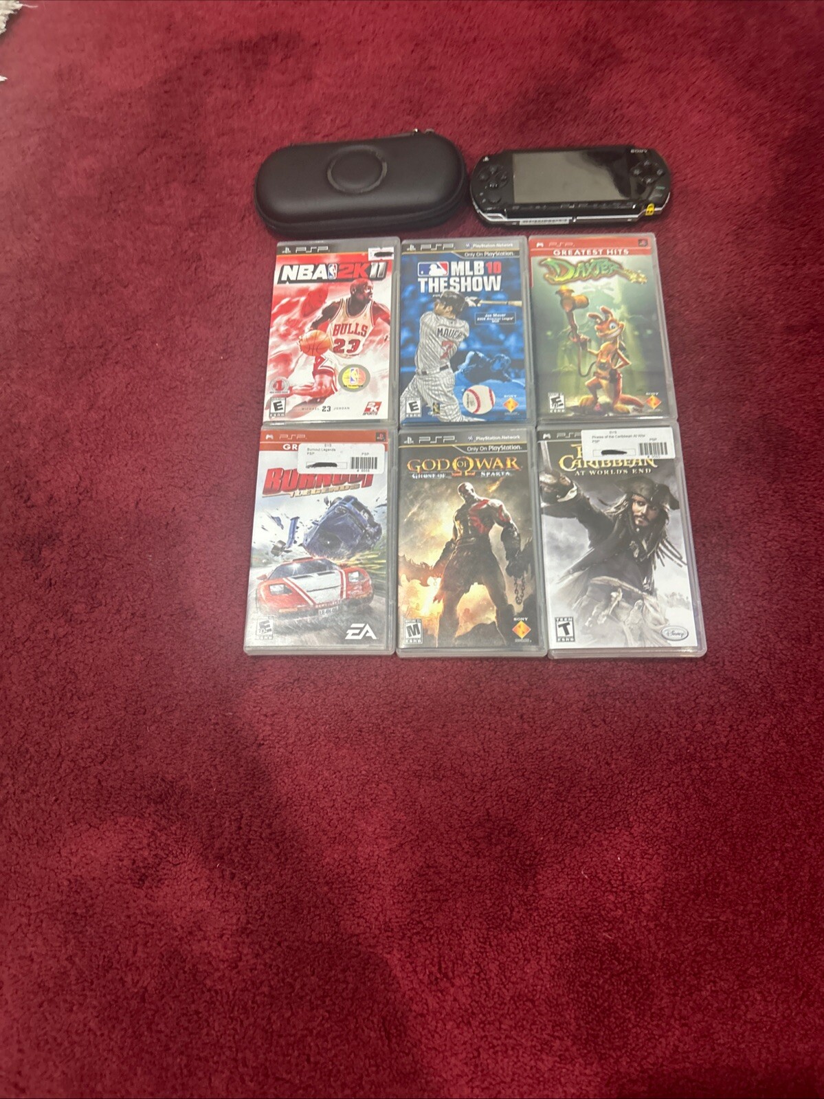 6 Games And PSP. FREE CASE ALSO INCLUDED