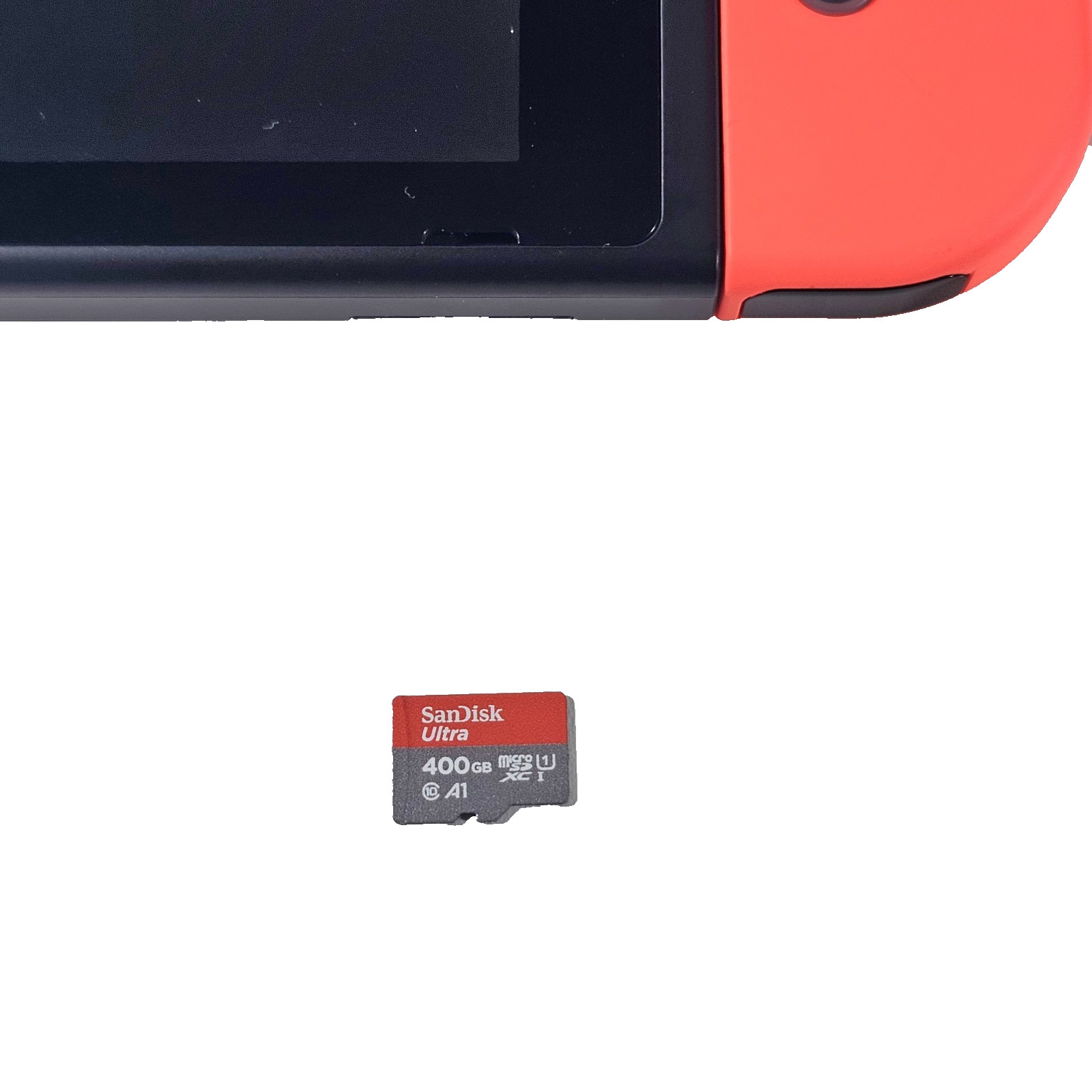 Nintendo Switch 32GB Handheld Console – Neon Red/Neon Blue Plus 400GB SD Card