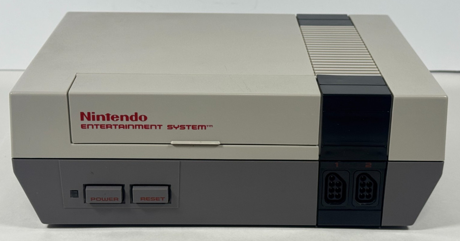 Nintendo NES-001 Console Bundle OEM Cords RF Switch 3 Games TESTED No Controller