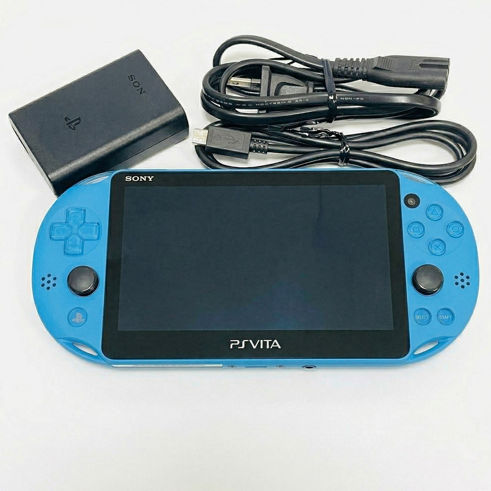 PS Vita PCH-2000 Blue Console Very Good Condition w/ Genuine Sony JP Charger