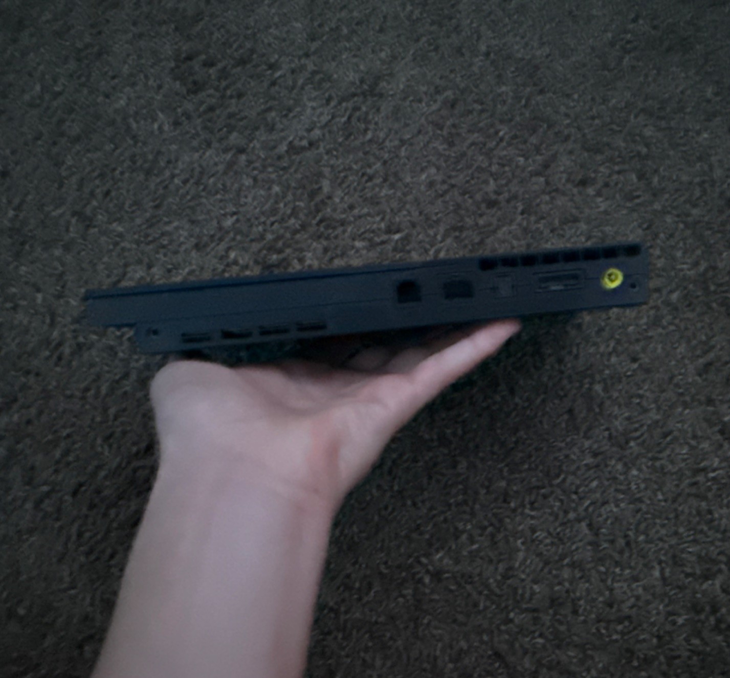 Sony PlayStation 2 Slim Black Console Slim Design Composite RCA Component RCA