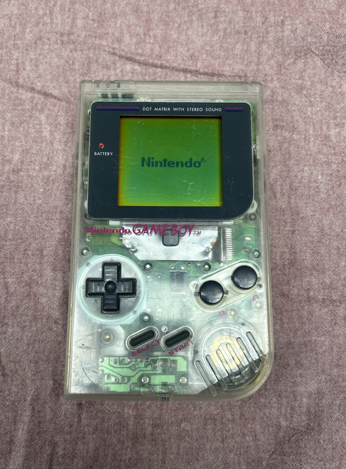 Nintendo Game Boy Original Clear Plastic Case, Tested.