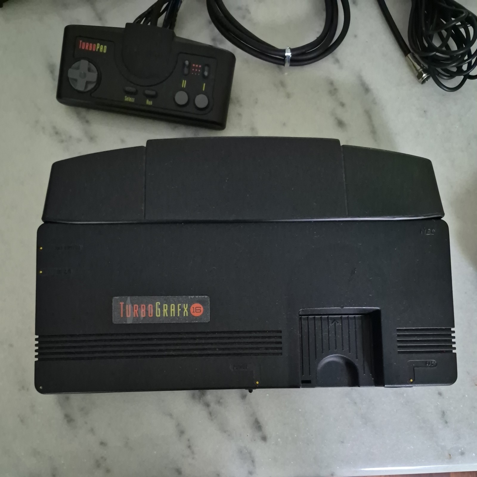 Turbo-Grafx 16 Console Tested Working Controller Power Adapter AV Cables