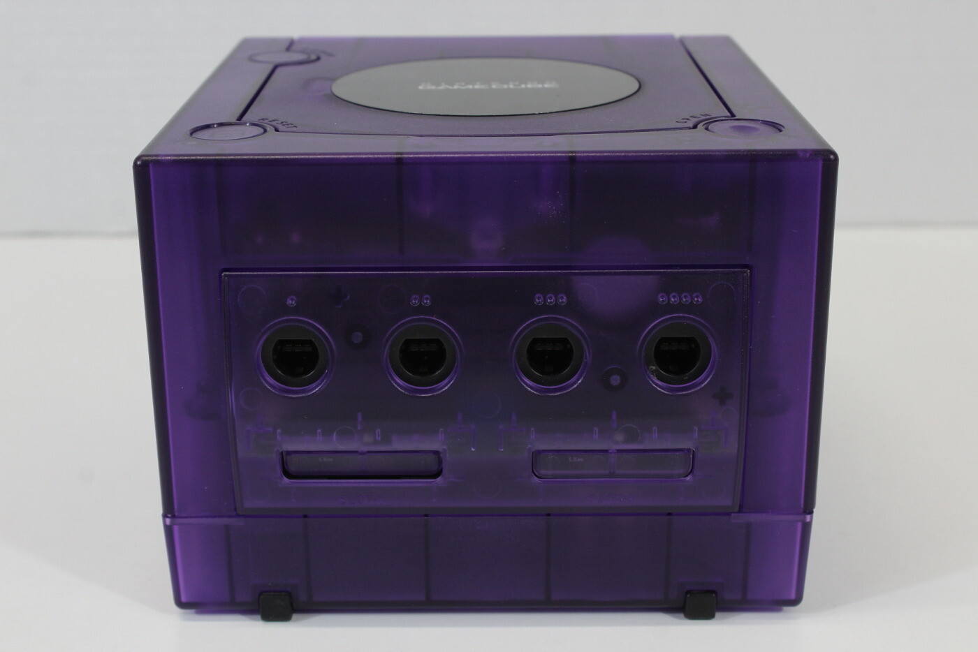 Nintendo Gamecube Console Clear Transparent Purple NTSC-U/C DOL-001 GC RGB LED