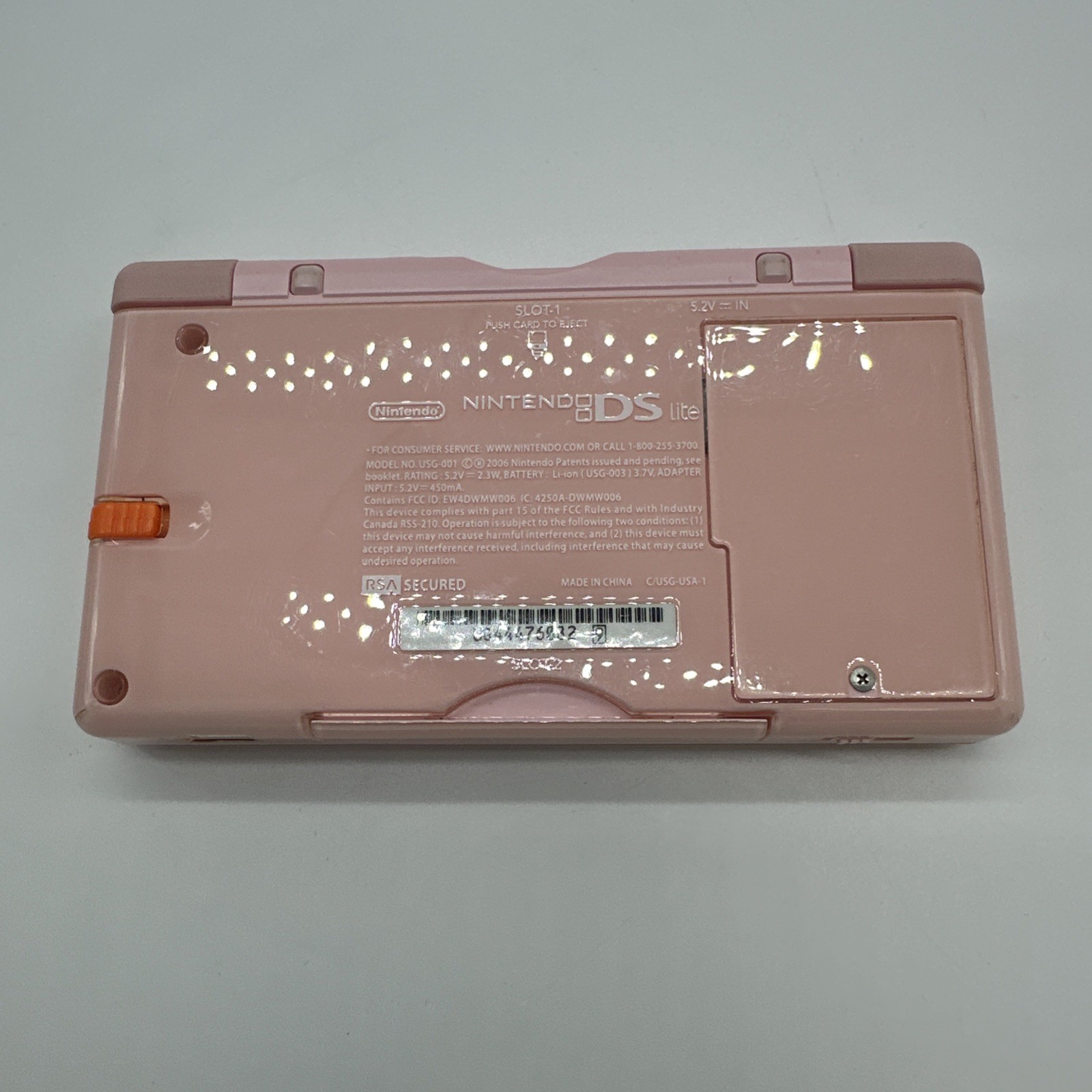 Nintendo DS Lite Console – Coral Pink (USG-0001) tested works, No Charger