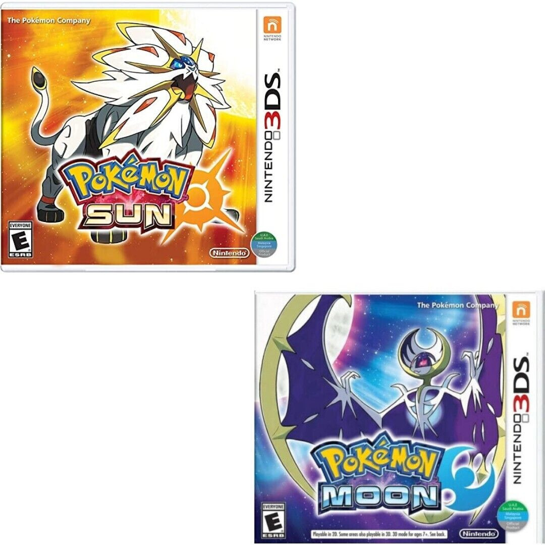 Pokemon Sun & Moon – Nintendo 3DS Brand New (Multiplayer, RPG 2016) Bundle