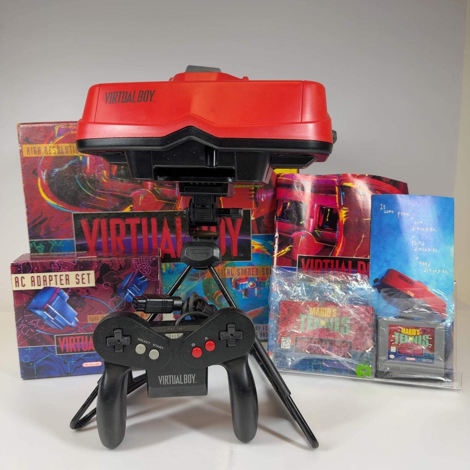 Nintendo Virtual Boy Video Game Console HW-USA-3 Red