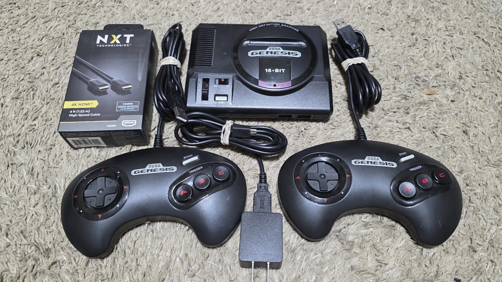 Sega Genesis Mini Classic Console 16 Bit MK-16000 – 2 Controllers – Hackchi READ