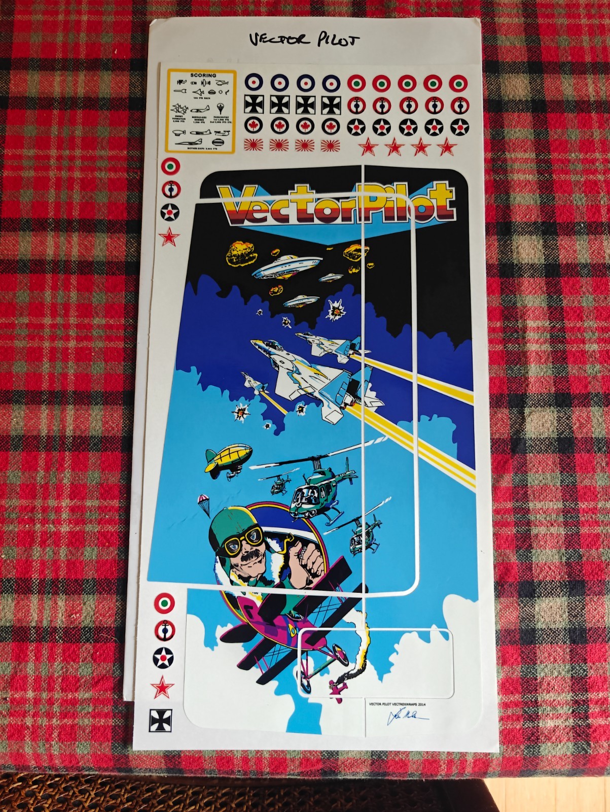 Vectrex Console VectrexWraps VectorPilot, 1st Edition, Limited Wrap Rare 2014