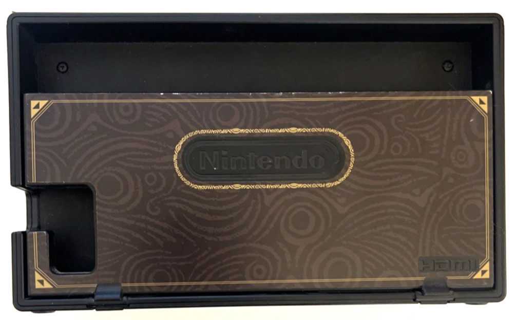 Nintendo Switch Console w/ Zelda Decals, Box & Charger – Tested Reset