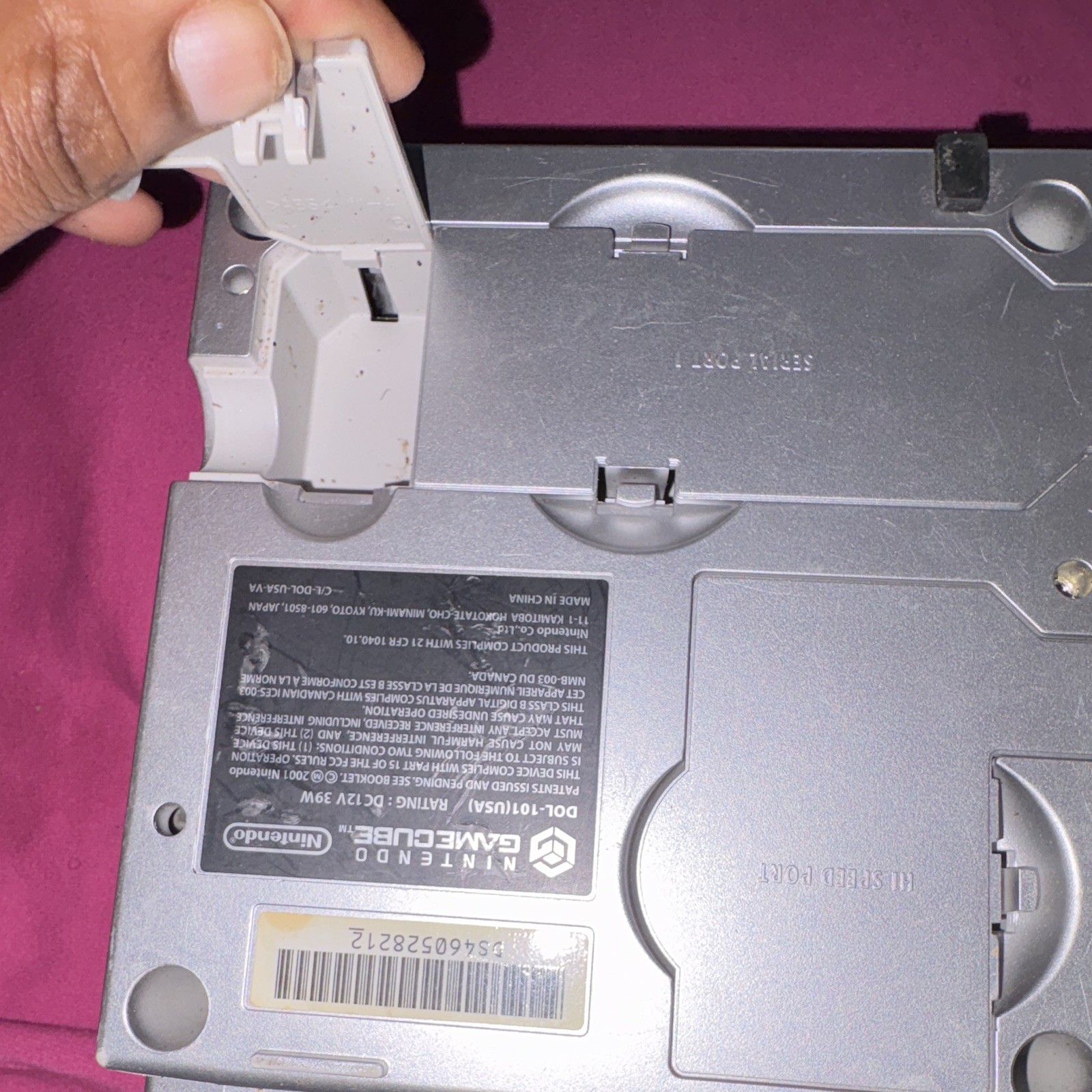 Nintendo GameCube DOL-101 Silver Console System NTSC-U/C w/ Memory Card Slot