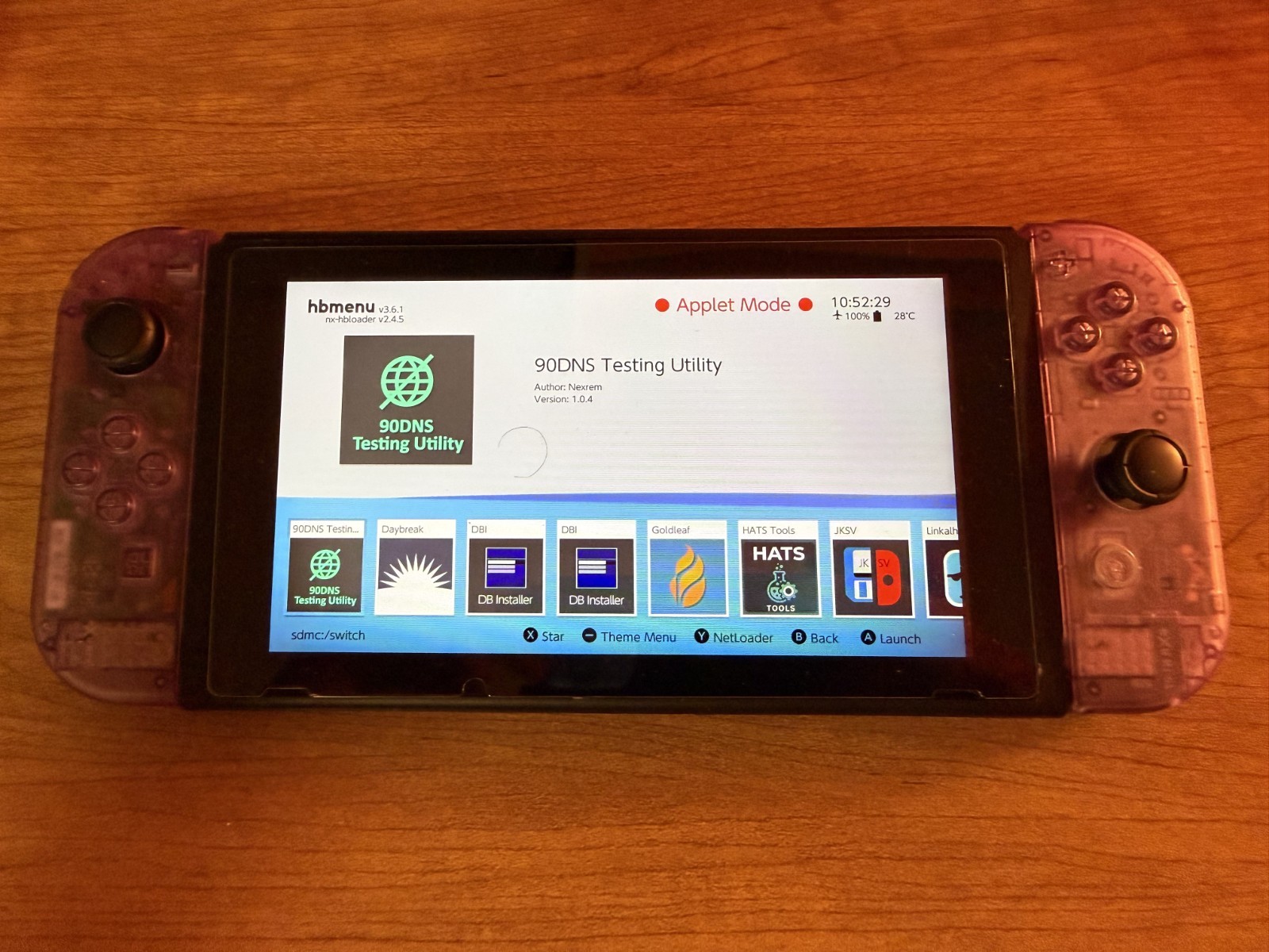 *Custom* Atomic Purple Nintendo Switch V2 Mariko with TMR Hall Effect Joysticks