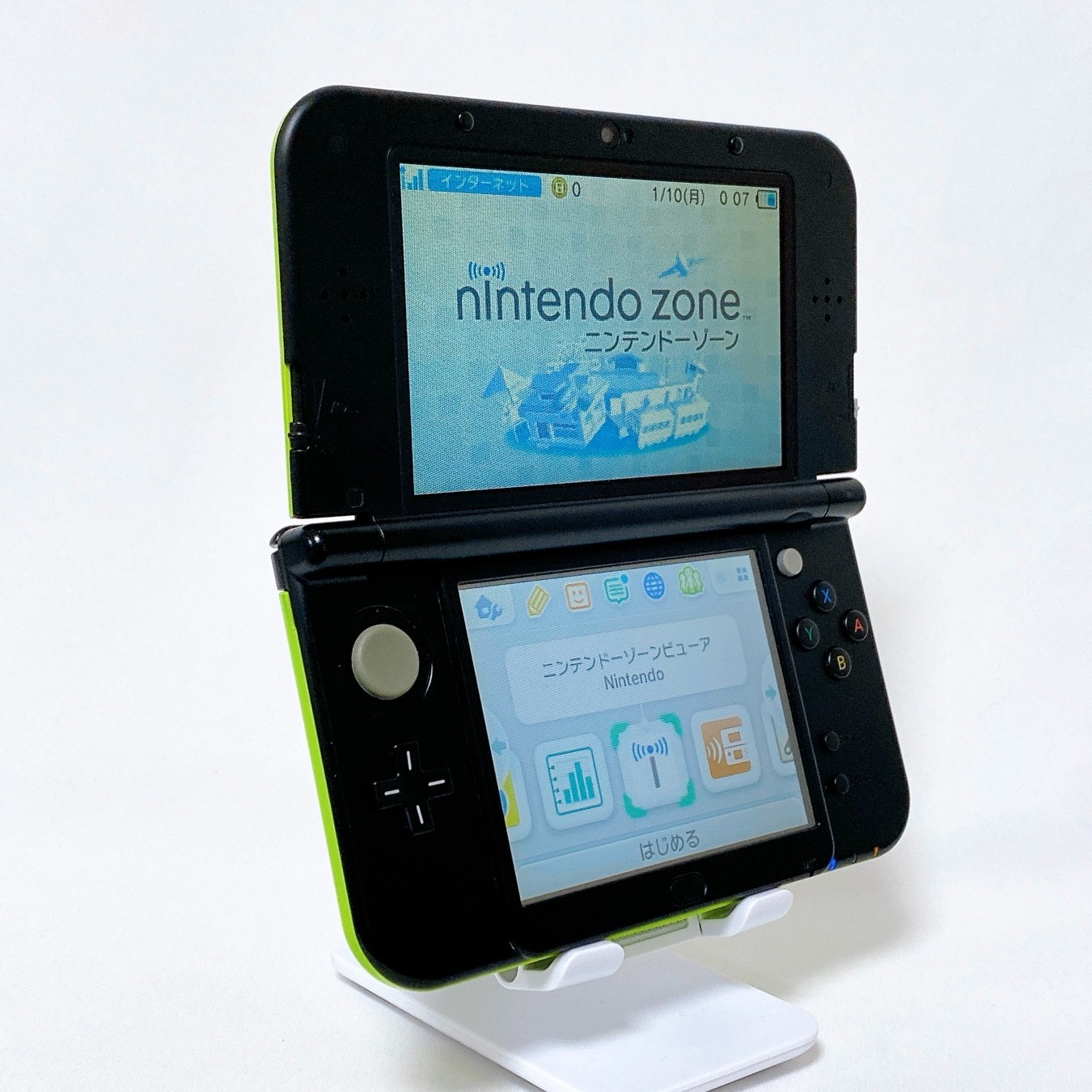 【Near Mint】【Dual IPS】New Nintendo 3DS XL LL Lime Black Console Japan Tested Rare
