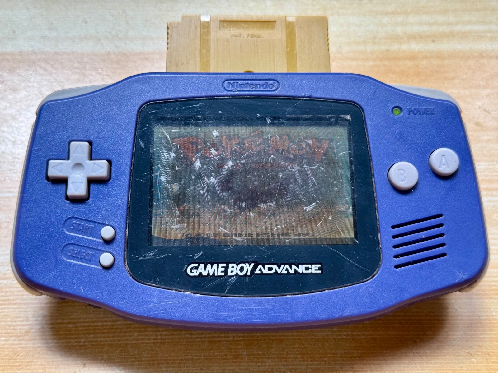 Nintendo Gameboy Advance AGB001 Cobalt Indigo Blue Handheld System Console GBA