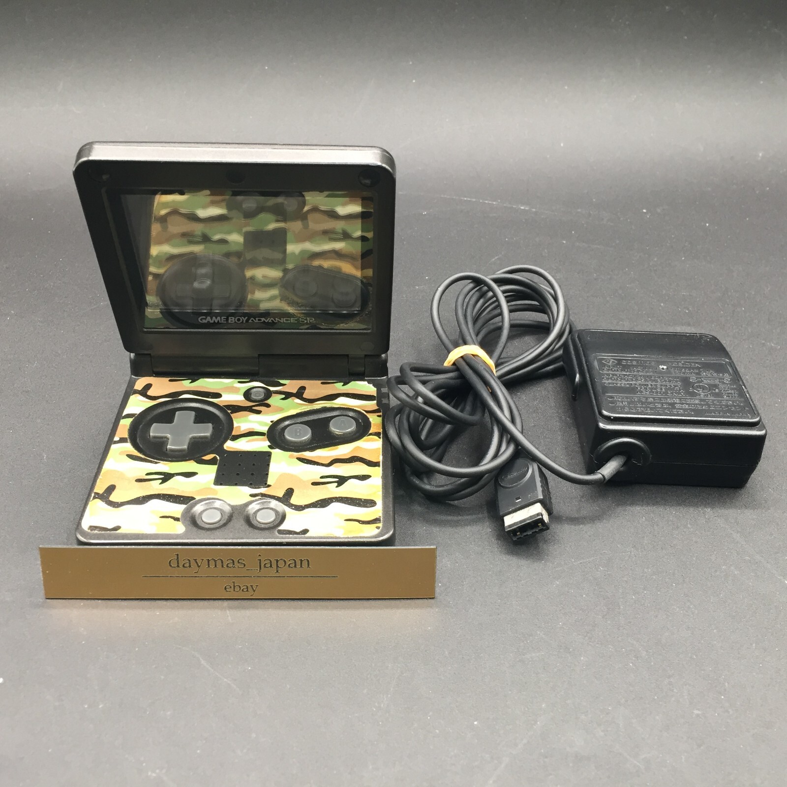 【Excellent】Nintendo GameBoy Advance SP Camouflage Console + Charger #Ret 0125/02