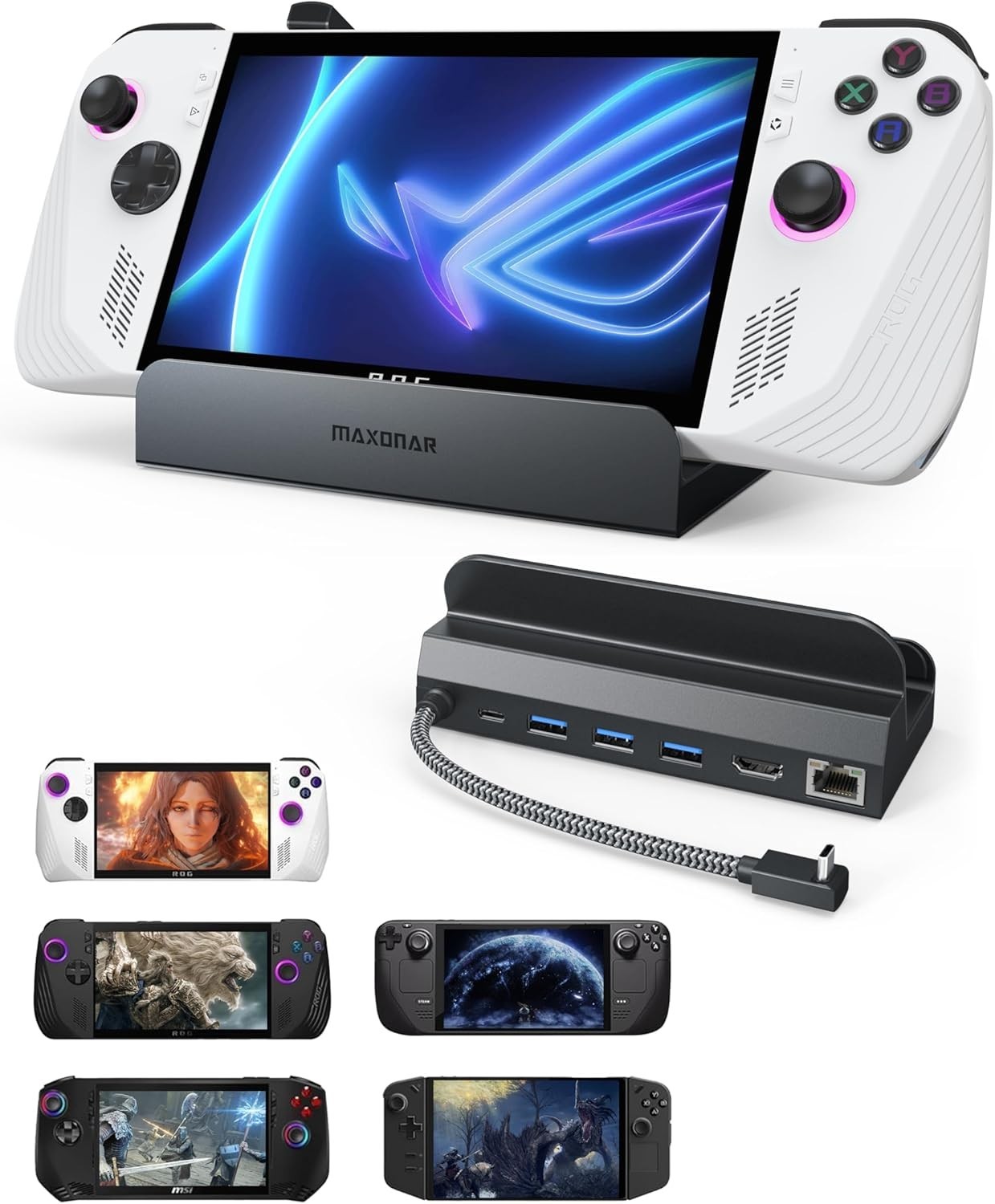 High-Performance Docking Station for Steam Deck, ROG Ally & Legion Go