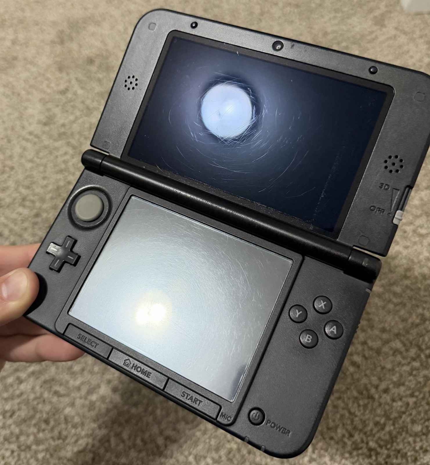 Nintendo 3DS XL Blue & Black Console System Handheld Authentic Tested US