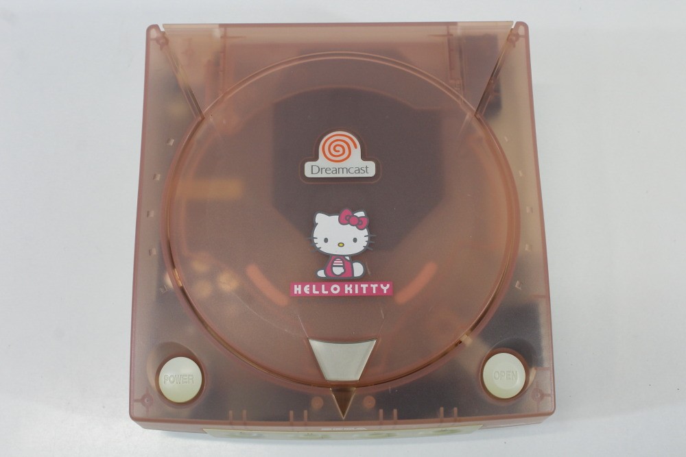 SEGA Dreamcast Hello Kitty Pink Console Controller AC AV HKT-3000 TESTED WORKING