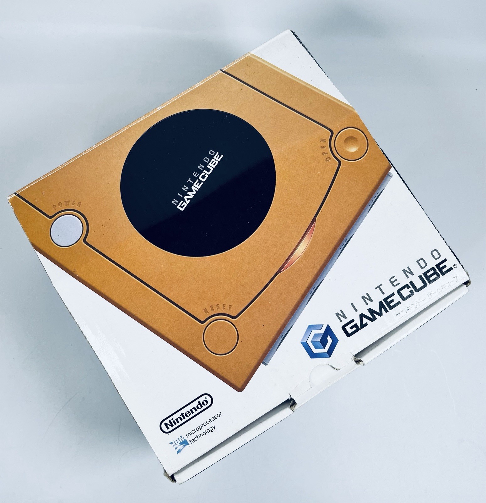 🎮✨ Rare Nintendo GameCube Spice Orange Console Boxed Set Controller Tested JP