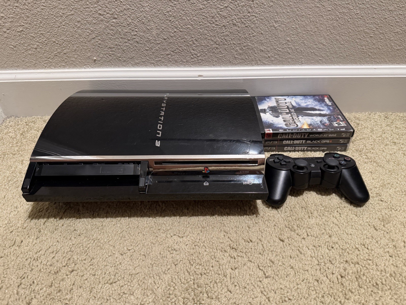 Sony PS3 Fat CECHA01 60GB Backwards Compatible Console Bundle Tested READ