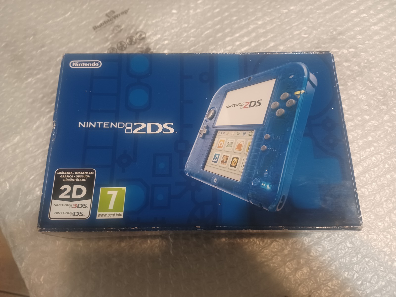Nintendo 2DS Transparent Blue in box working