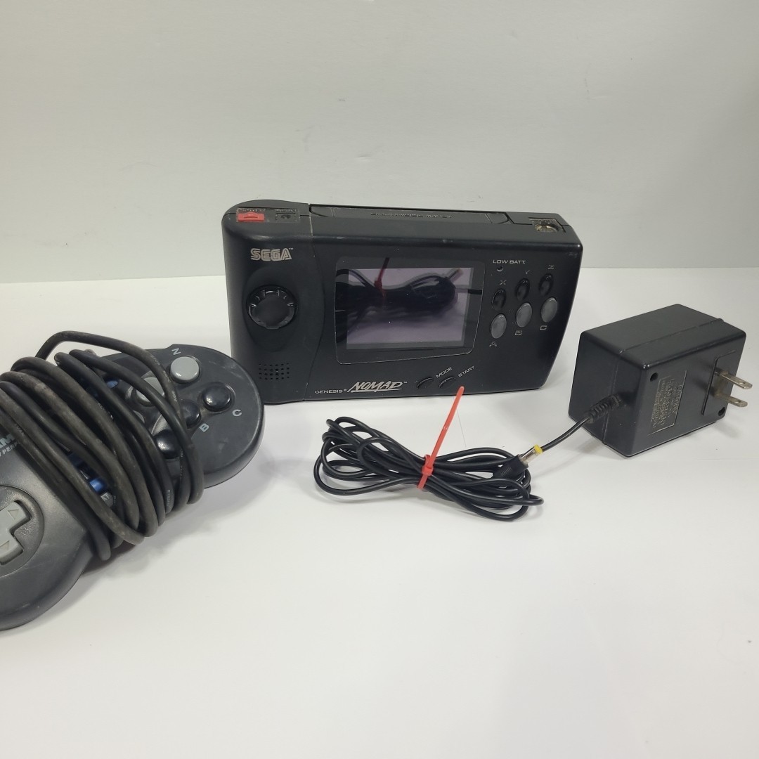 Sega Genesis Nomad MK-6100 Console- Tested/Working Plus Ac Adapter