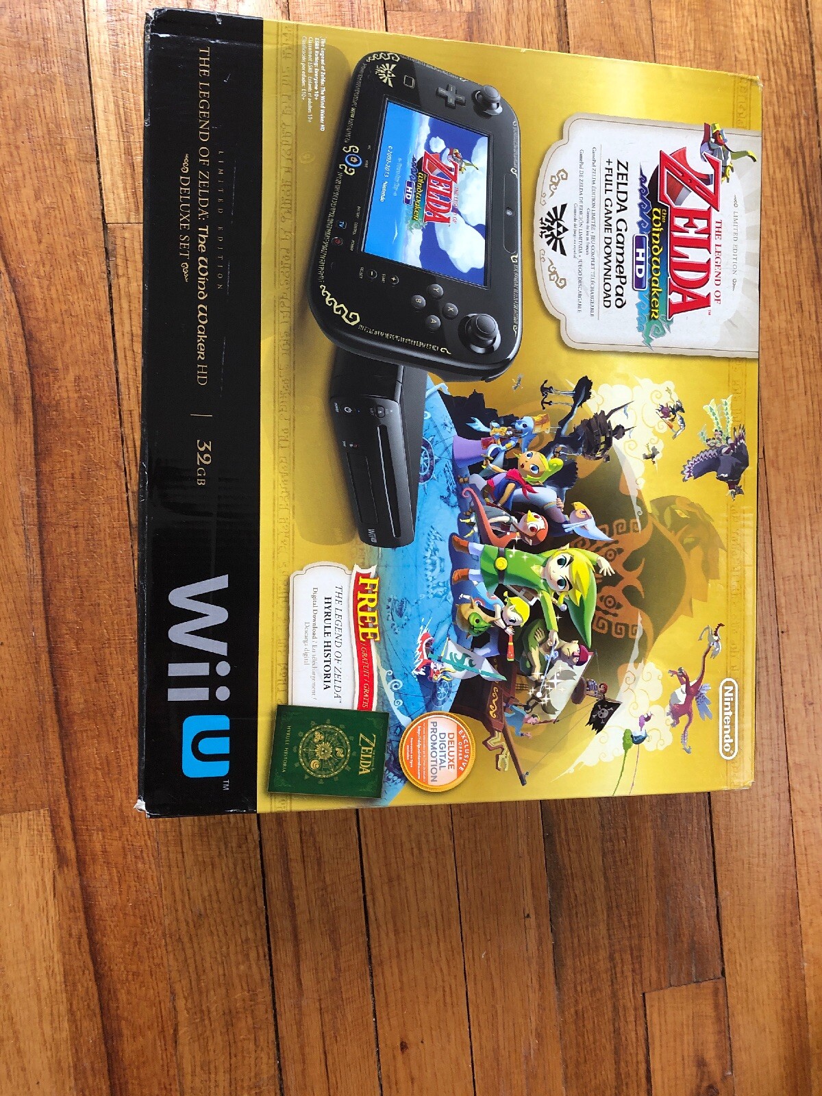 Nintendo Wii U The Legend of Zelda The Wind Waker HD Deluxe Set 32GB Console New