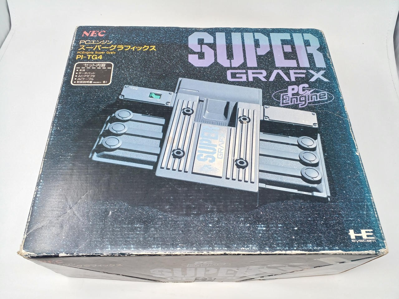 PC Engine SUPER GRAFX Console Boxed PI-TG4 set NTSC-J Tested Japan