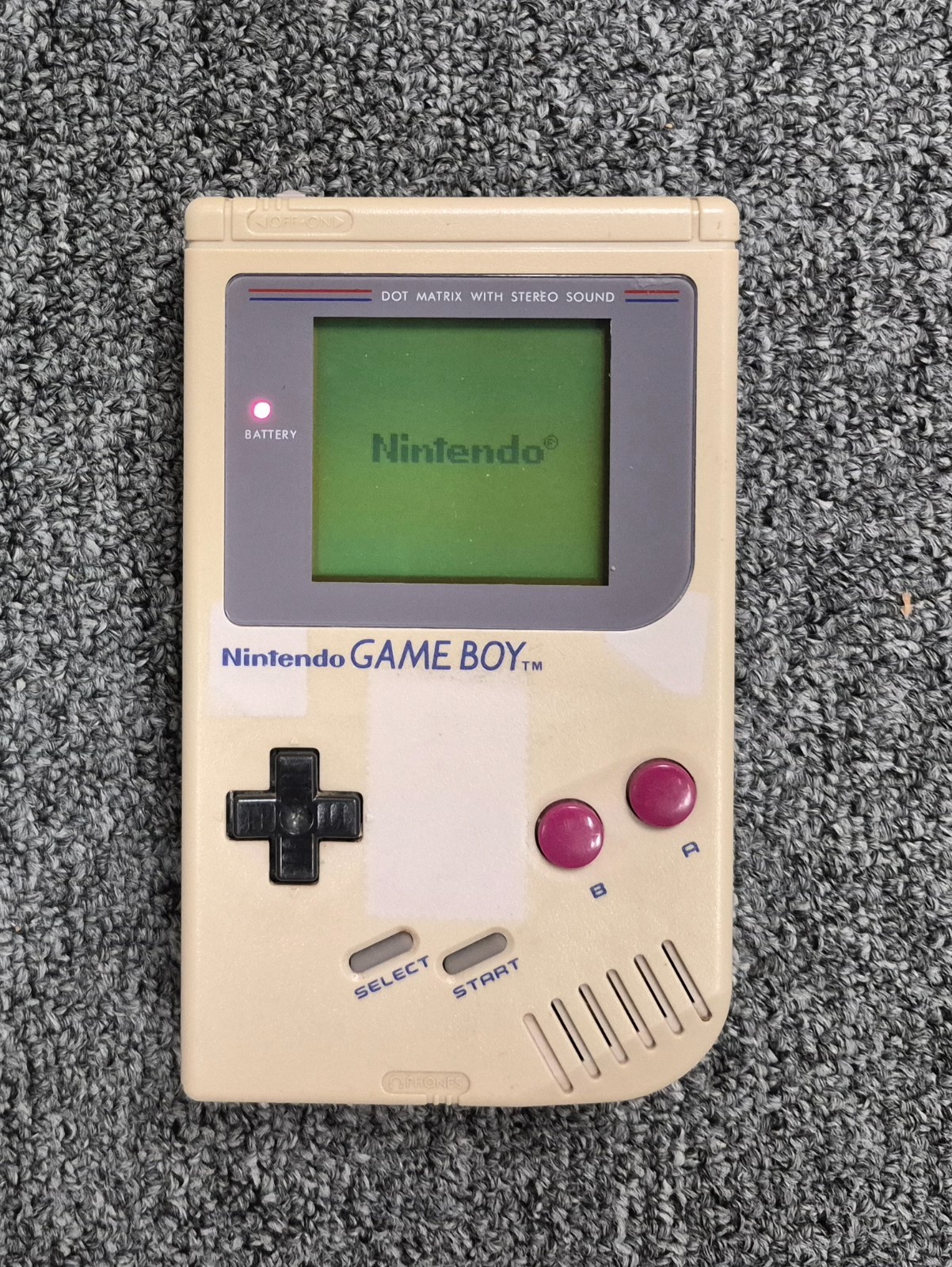 Nintendo Game Boy Launch Edition Handheld System Original GB Gray Tested!