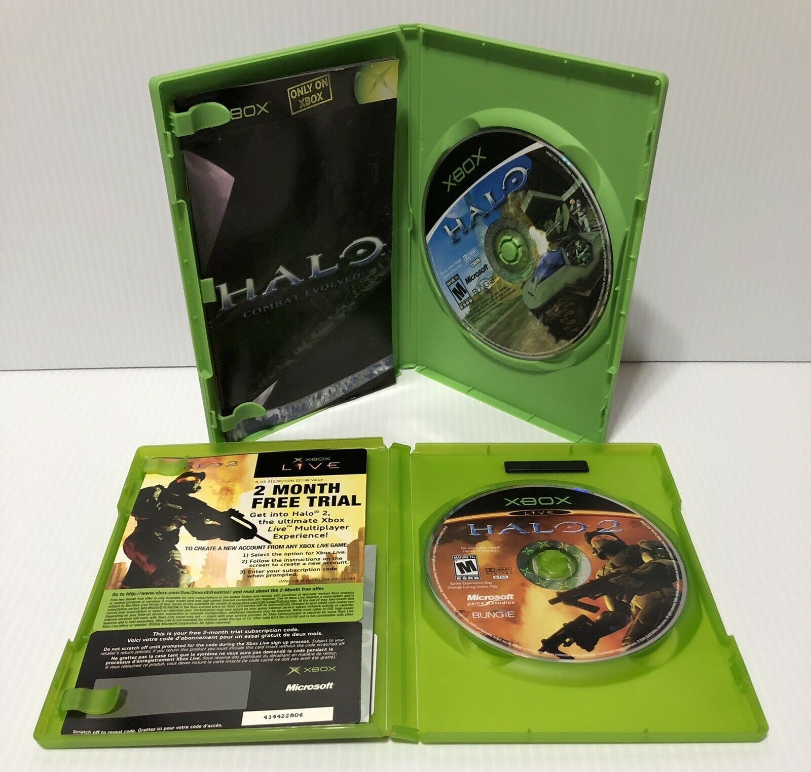 Original Xbox Console Bundle – Halo 1 & 2 Games + Controller – Fully Refurbished