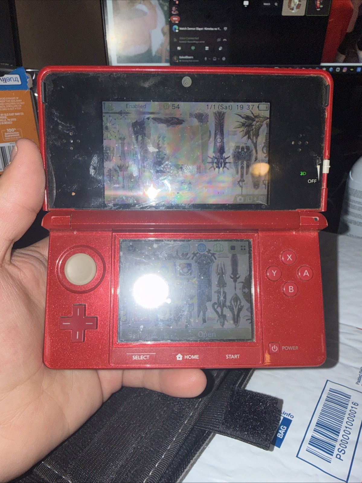 Nintendo 3DS Flame Red Tested and Working