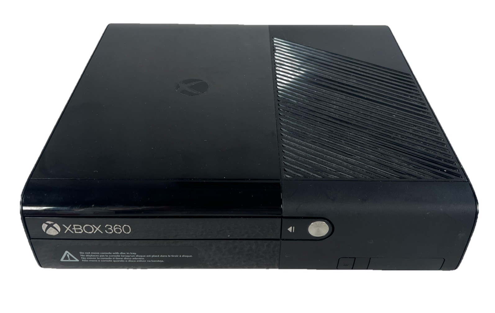 Microsoft Xbox 360-E Console LOT 4GB Wireless 2 Controllers Charger Black Tested